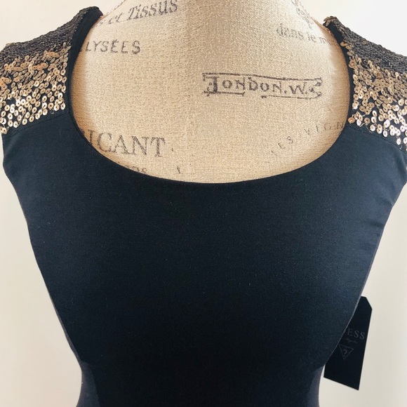 NWT Guess Fitted Sequence Dress💛 - Picture 8 of 9